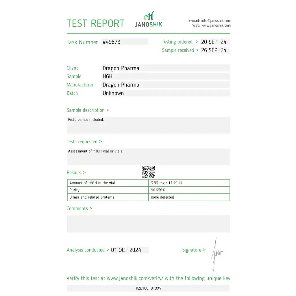 Dragontropin HGH 100 IU