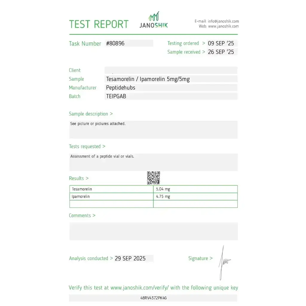 Tesamorelin/Ipamorelin 10 mg Tesamorelin/Ipamorelin 10 mg